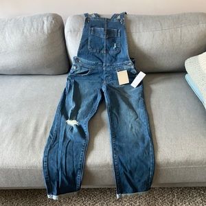 New Levi’s overalls.